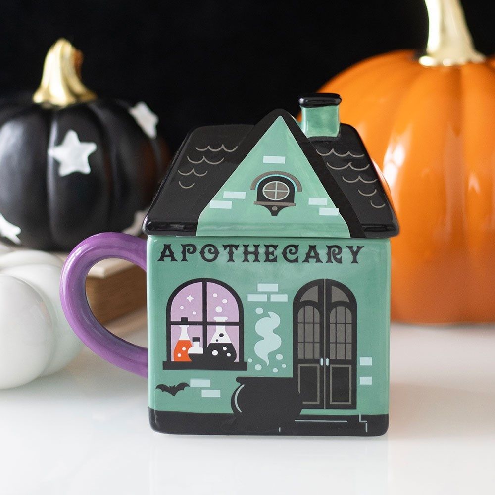 Something Different - Apothecary Shop Lidded Mug - Multicolours